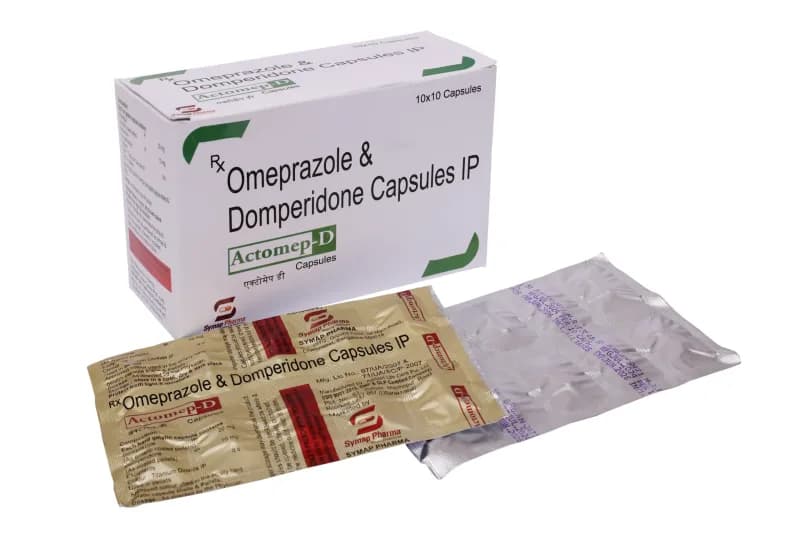 Actomep D Cap – Omeprazole 20mg + Domperidone 10mg