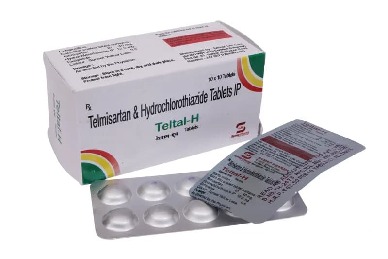 Teltal H 40 Tab – Telmisartan 40mg + Hydrochlorothiazide12.5mg